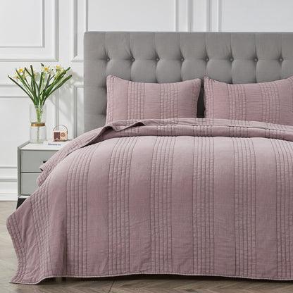 Stonewashed Cotton Quilt Sets