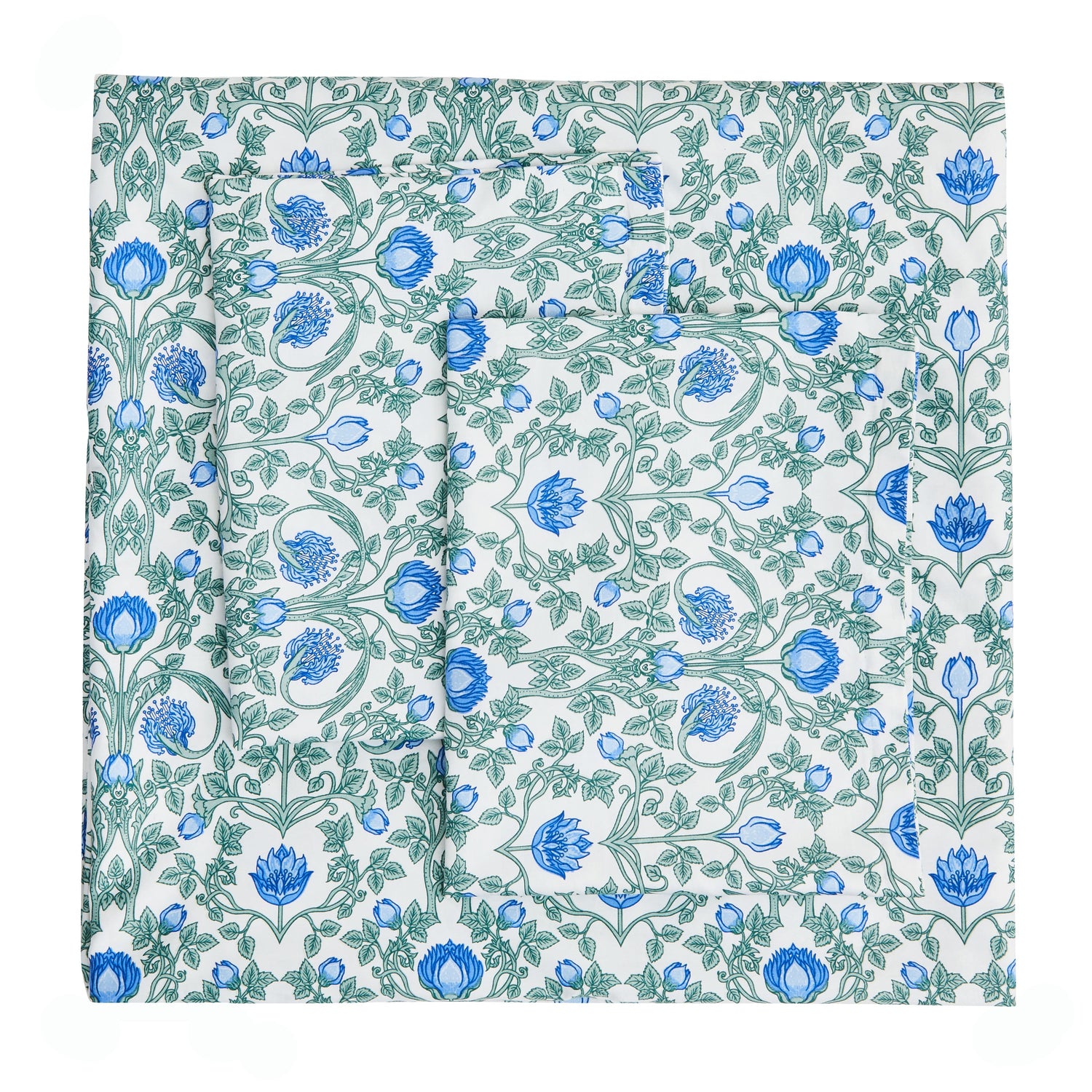 Arts &amp; Crafts Floral Printed Duvet Set