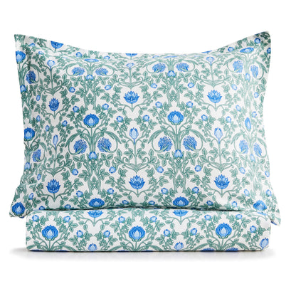 Arts &amp; Crafts Floral Printed Duvet Set