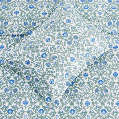Arts &amp; Crafts Floral Printed Duvet Set