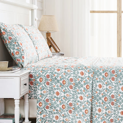Arts &amp; Crafts Floral Printed Pillowcase Pair