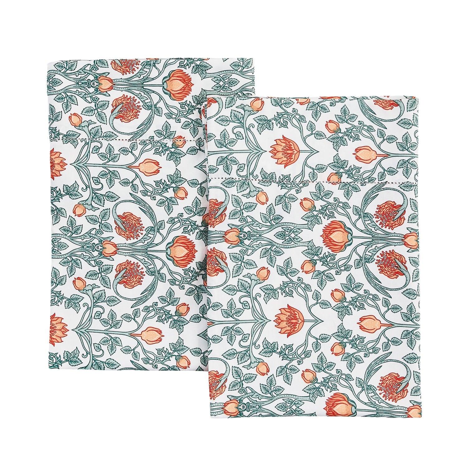 Arts &amp; Crafts Floral Printed Pillowcase Pair