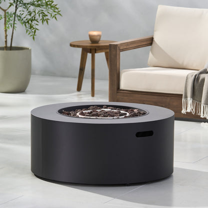 Round Gas Fire Pit