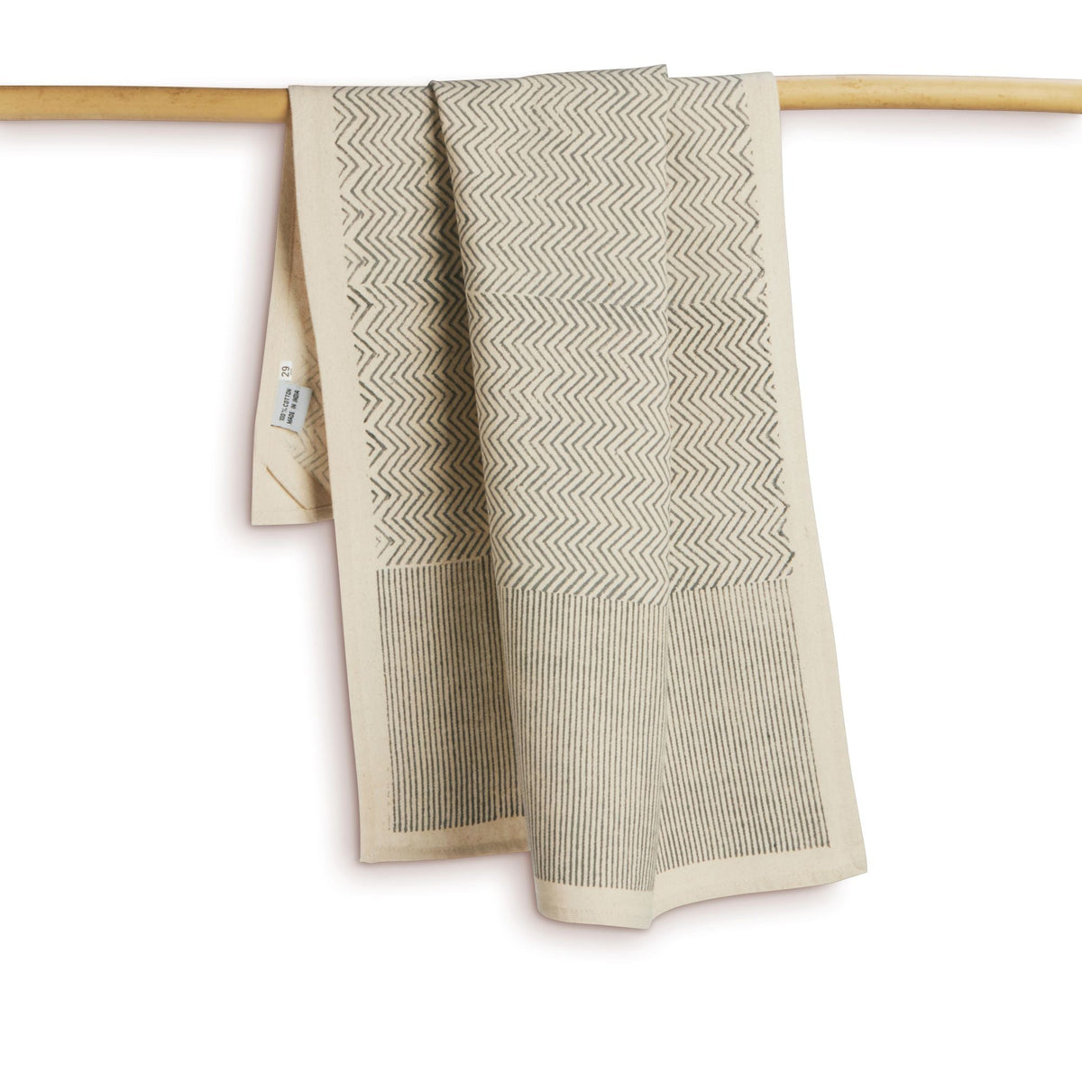 Hand Block Printed Kitchen Towels - Set of 2