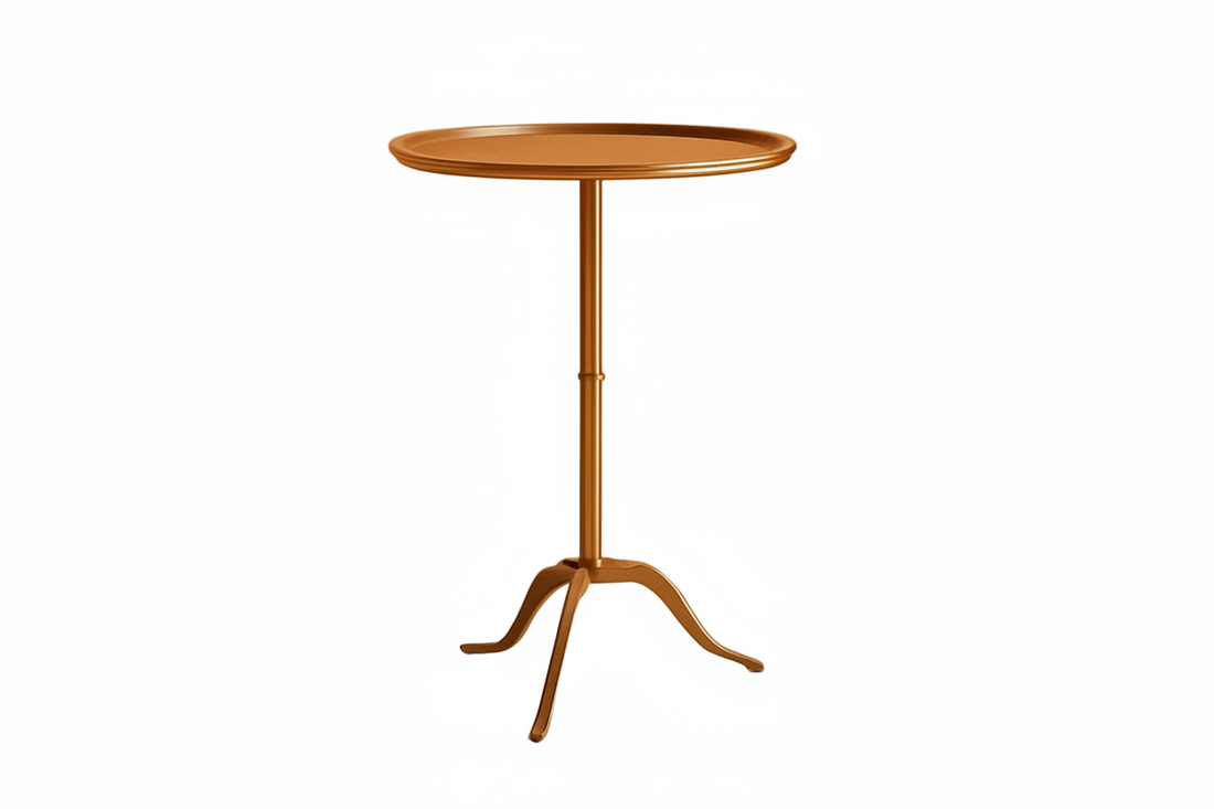 Antique Brass Martini Side Table