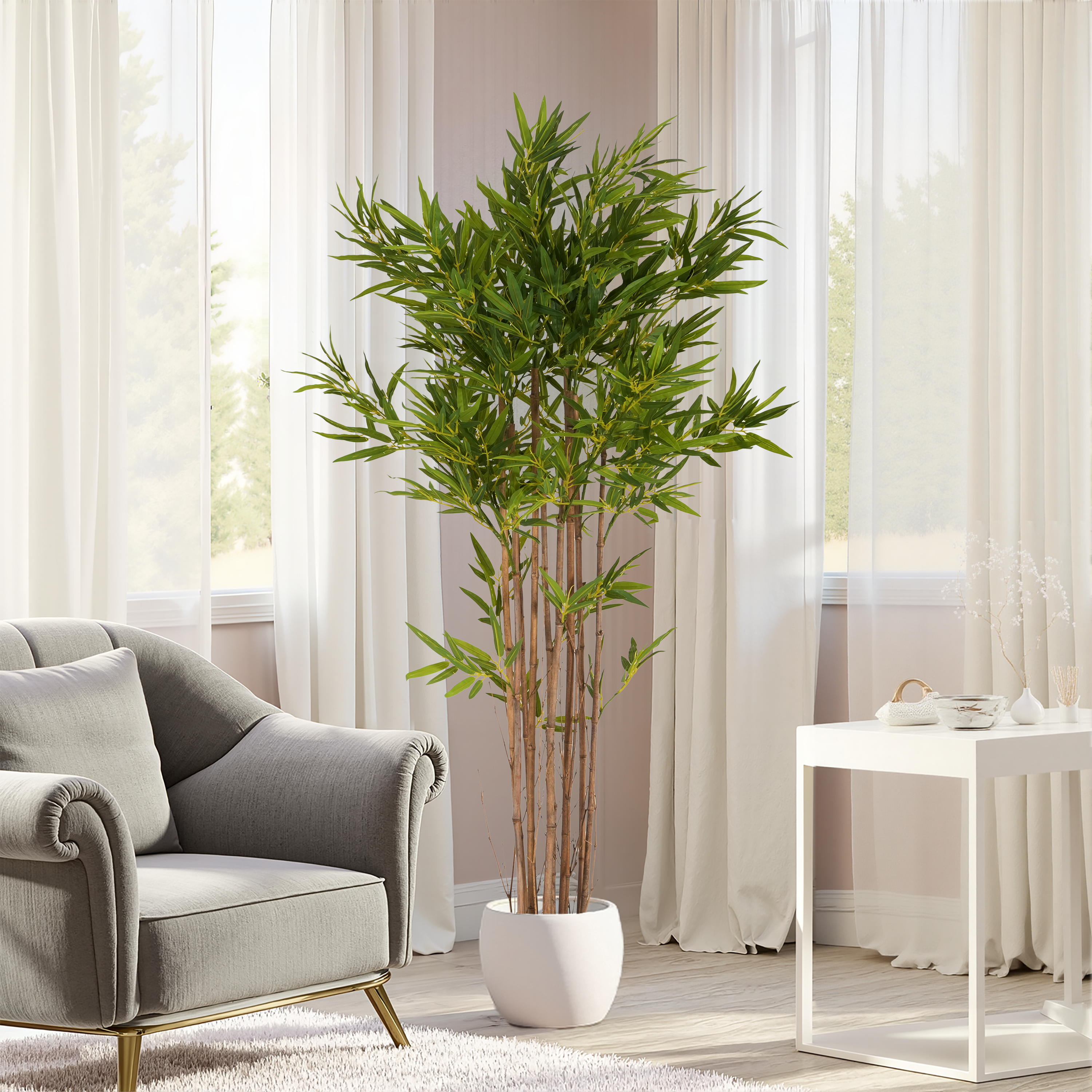 70" Artificial Bamboo Plant