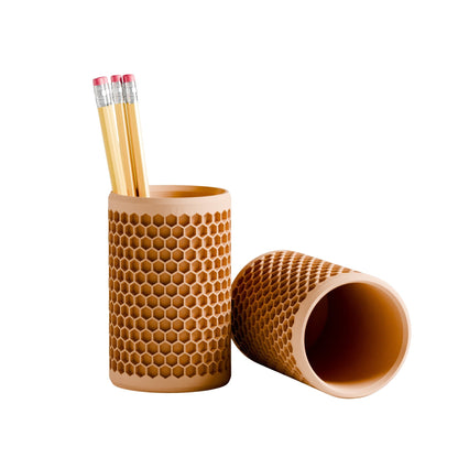 Modern Honeycomb Pencil Holder