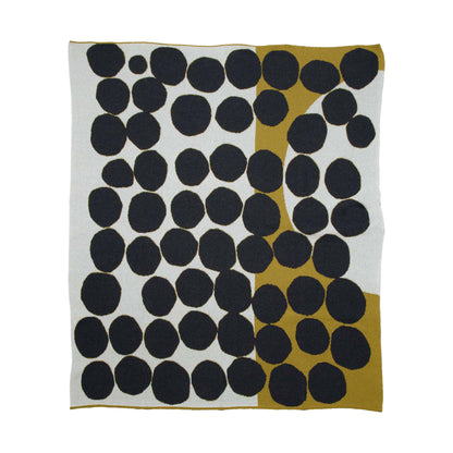 Huey by Susy Pilgrim Waters - Cotton Sustainable Knit Patterned Throw Blanket