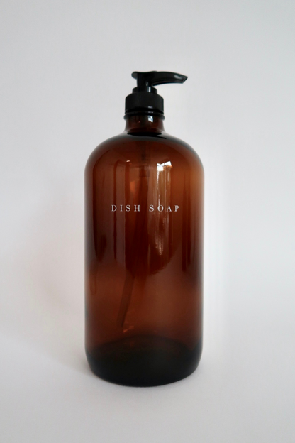 Glass Amber Liquid Pumps