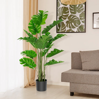 5 Ft Faux Monstera Deliciosa Plant - Indoor/Outdoor