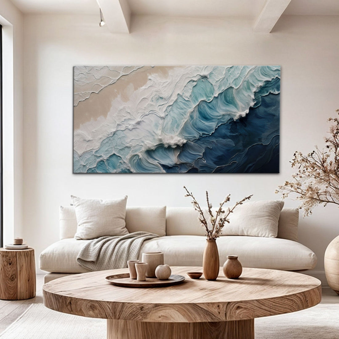 Crashing Coastal Waves Wall Art