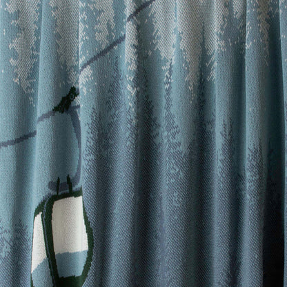 Alpine Lift - Cotton Sustainable Knit Throw Blanket