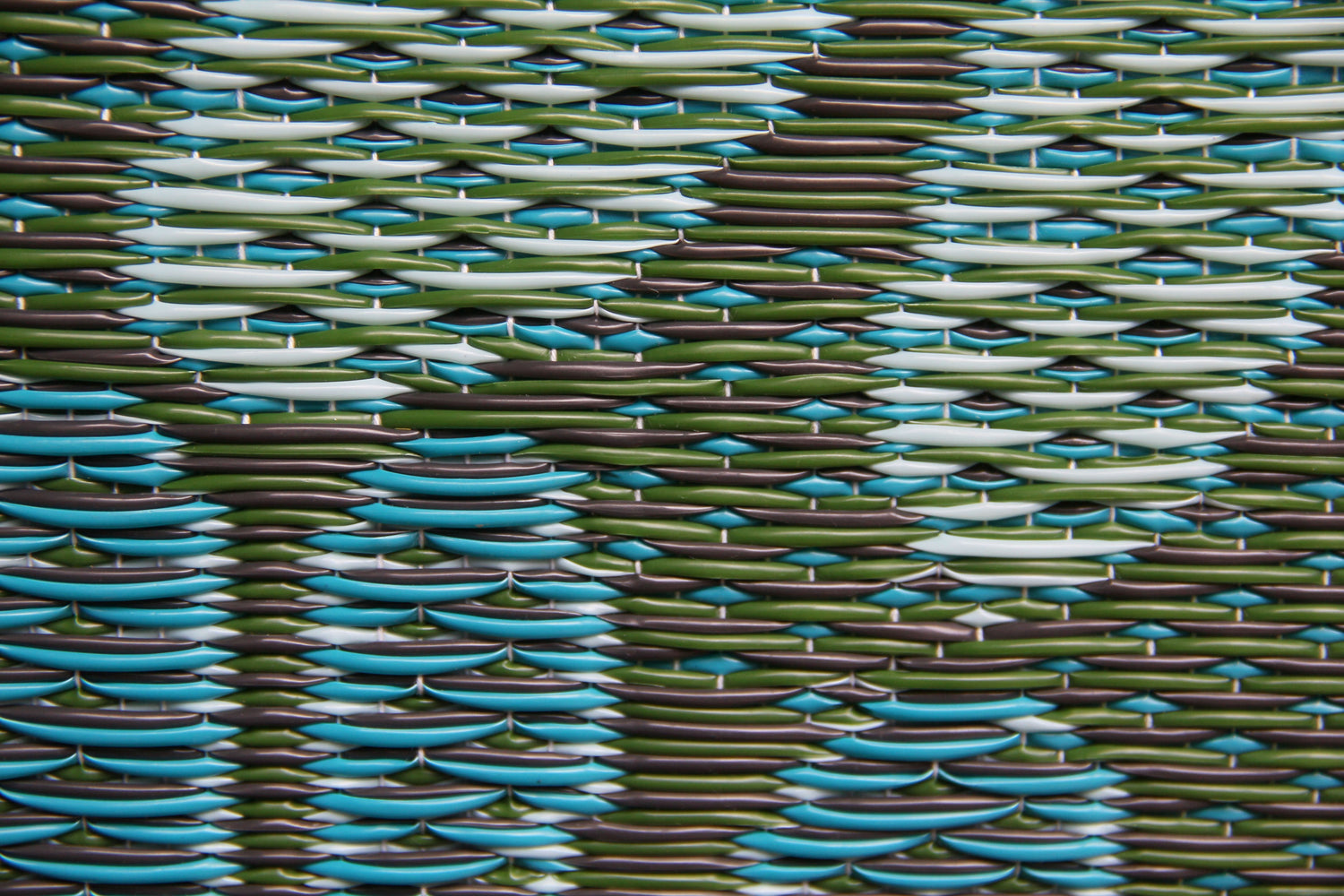 Daisy Aqua &amp; Green Reversible Outdoor Mat