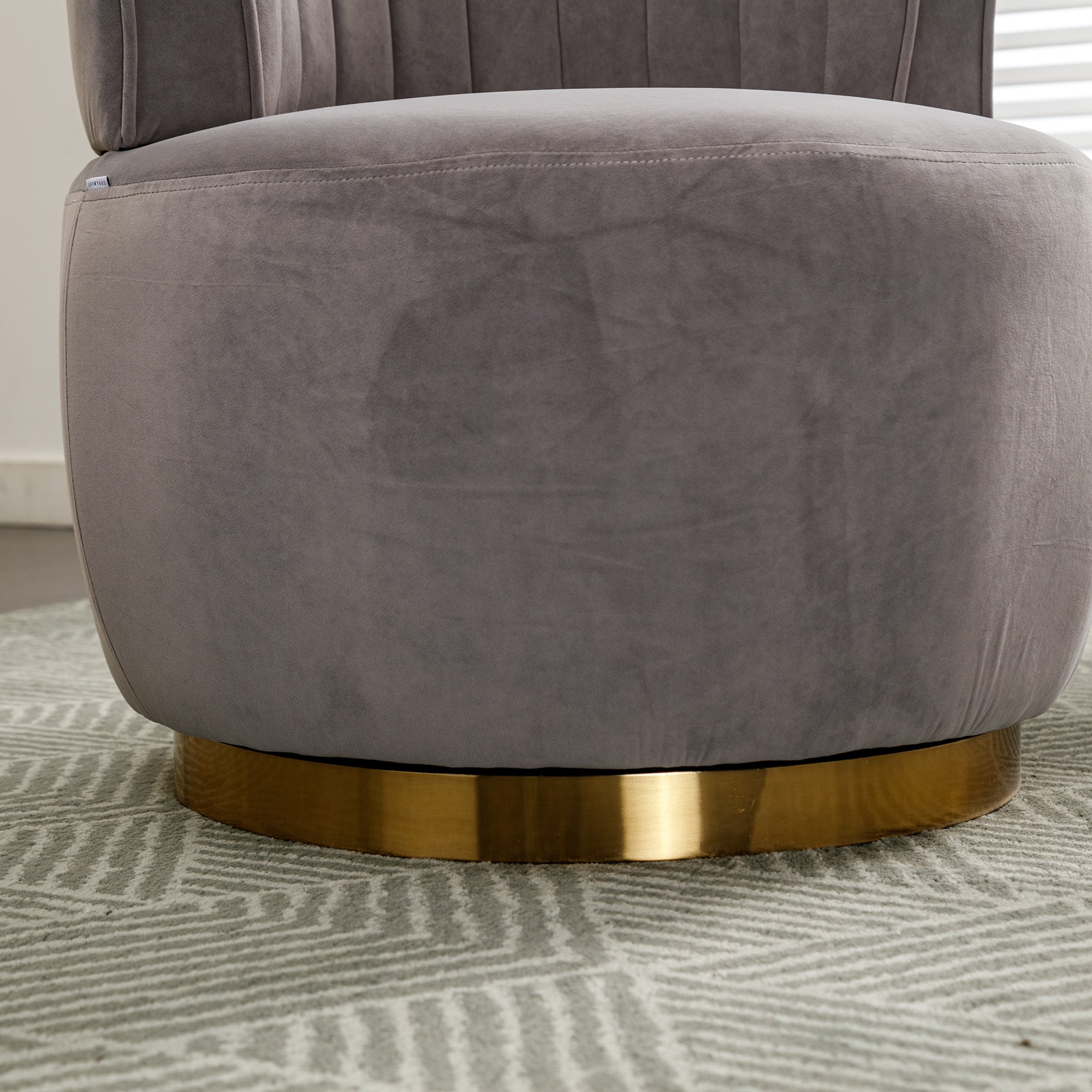 360 Degree Swivel Cuddle Barrel Accent Sofa Chairs