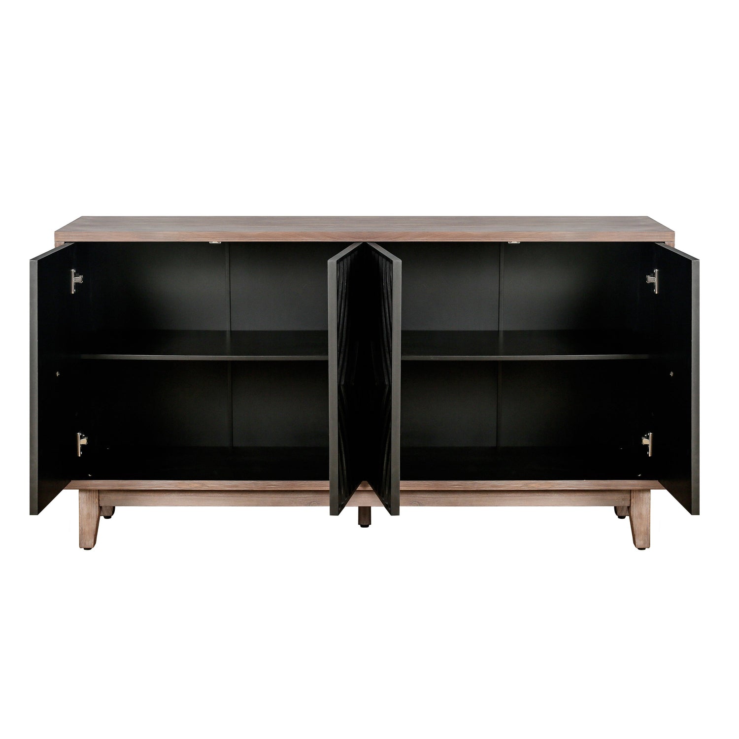 Two-Tone Mid Century Diamond Sideboard - 60"