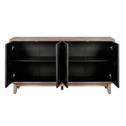 Two-Tone Mid Century Diamond Sideboard - 60"