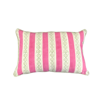 Malhaar Linen Pillow Cover - Pink