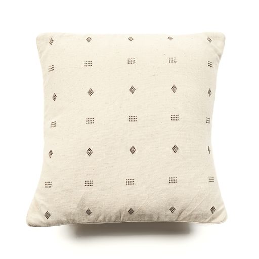 Nira Ochre Hand Spun Organic Cotton Handloom Pillow