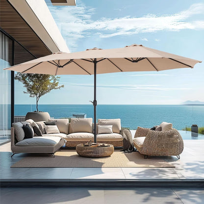 15 Foot Extra Large Patio Umbrella For Outdoor Shade