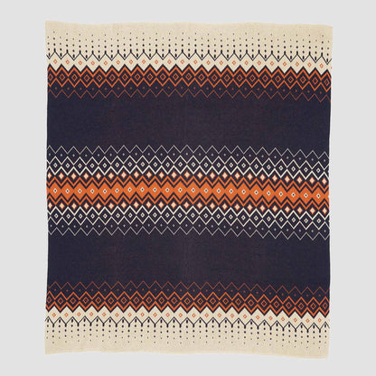 Vintage Icelandic - Cotton Sustainable Knit Throw Blanket