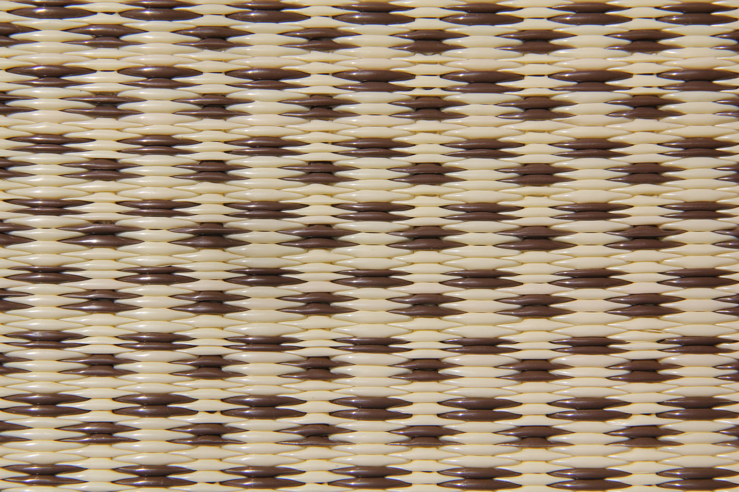 Basic Cream &amp; Brown Reversible Outdoor Mat