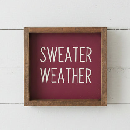 Fall/Harvest Sweater Weather Wood Shelf Sitter
