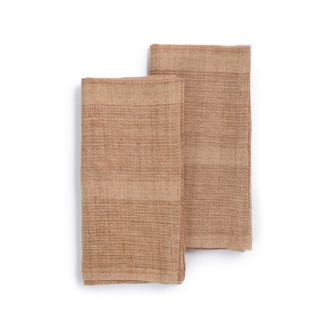 Set of 2 Handwoven Organic Cotton Napkins - 3 Colors