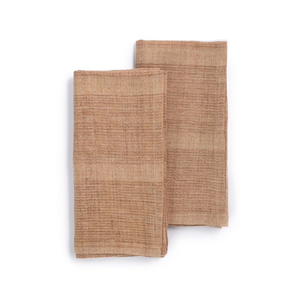 Set of 2 Handwoven Organic Cotton Napkins - 3 Colors