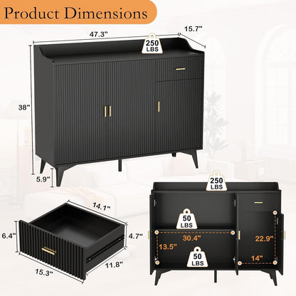 Black Sideboard Cabinet