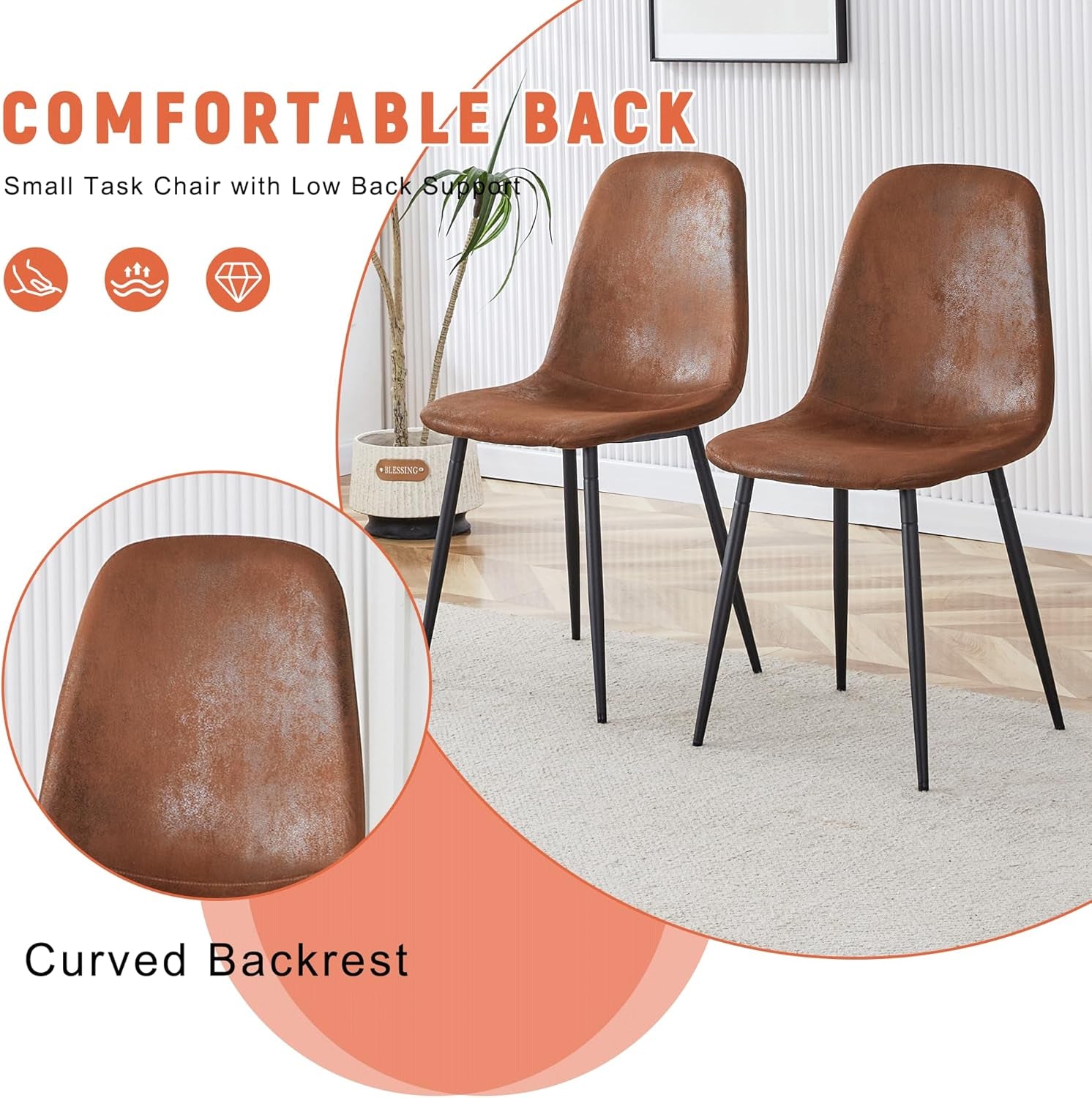 Modern Round Dining Set For Four