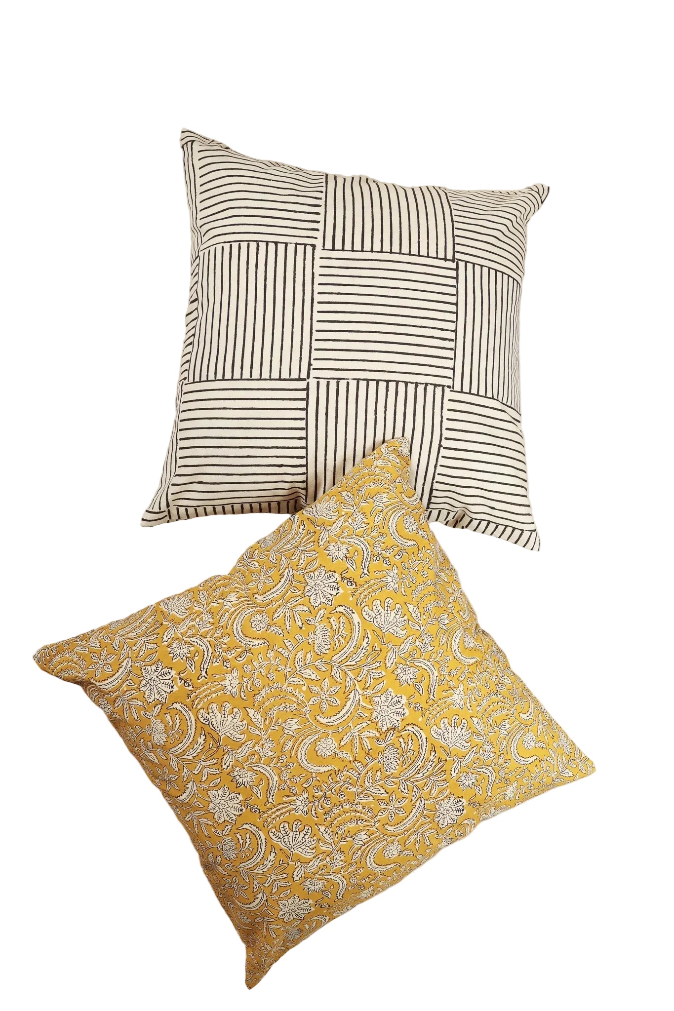 Desert Dunes Hand Block Print Pillow