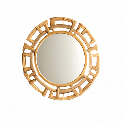 Gold Tribal Pattern Wall Mirror