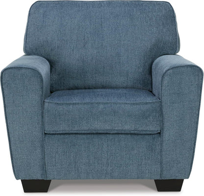 Upholstered Accent Chair In Sky Blue