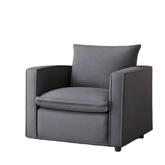 Charcoal Upholstered Swivel Accent Chair