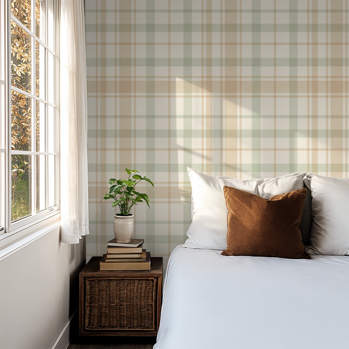 Oak and Orchard Wallpaper