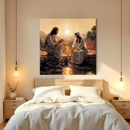 Samaritan at the Well Faith Wall Art III