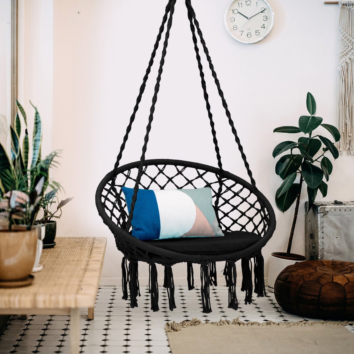 Cushioned Hammock Chair with Hanging Kit