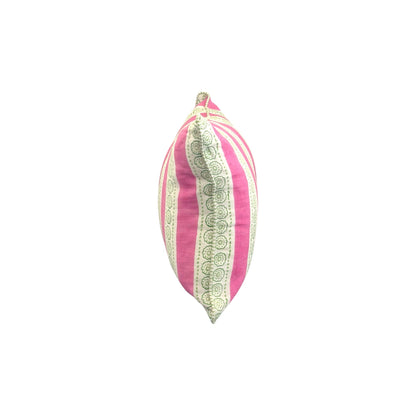 Malhaar Linen Pillow Cover - Pink