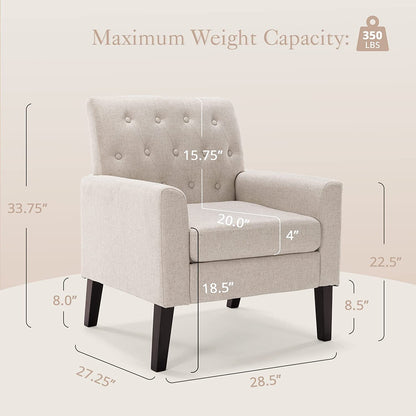 Linen Accent Chair