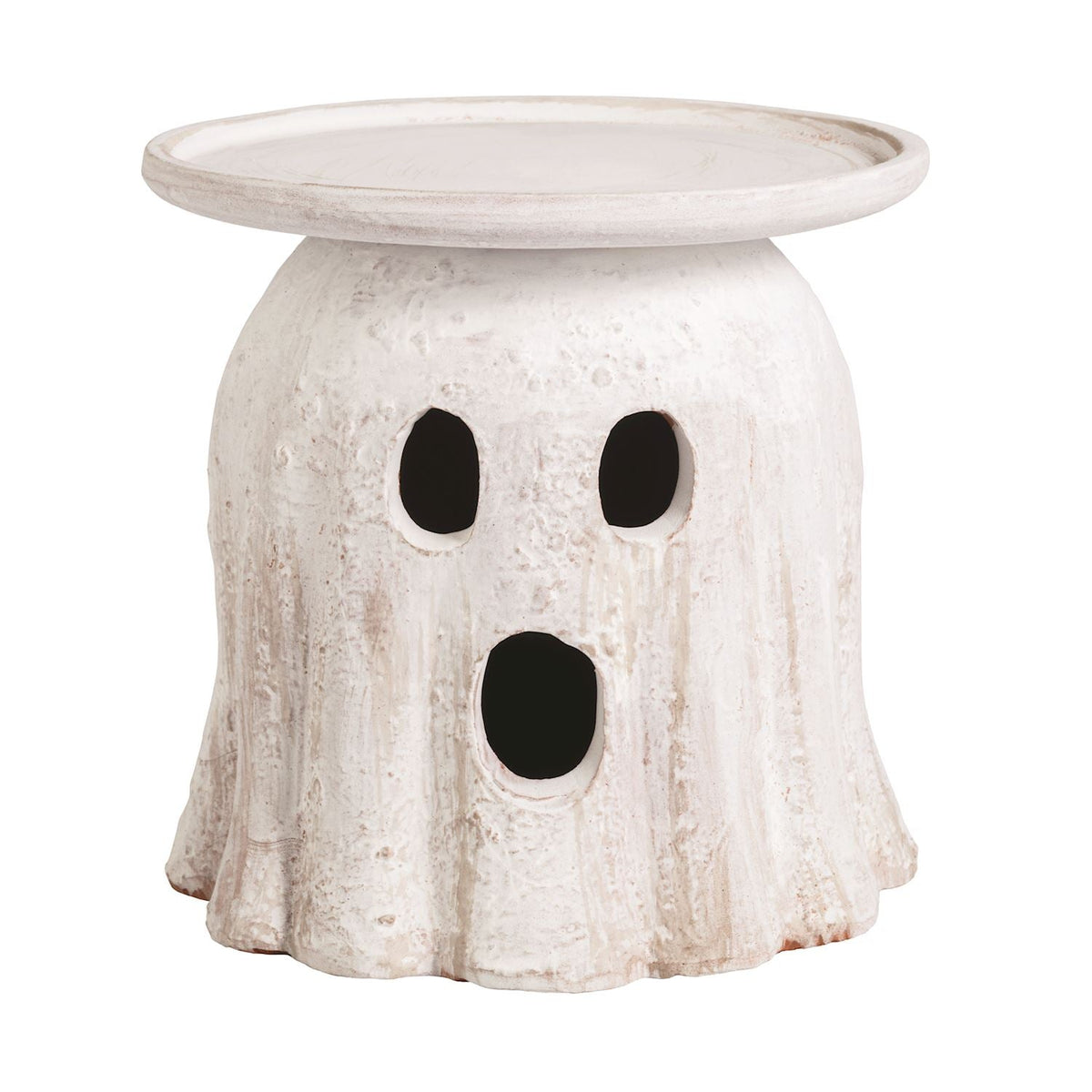 Terracotta Halloween Pillar Candle Holders