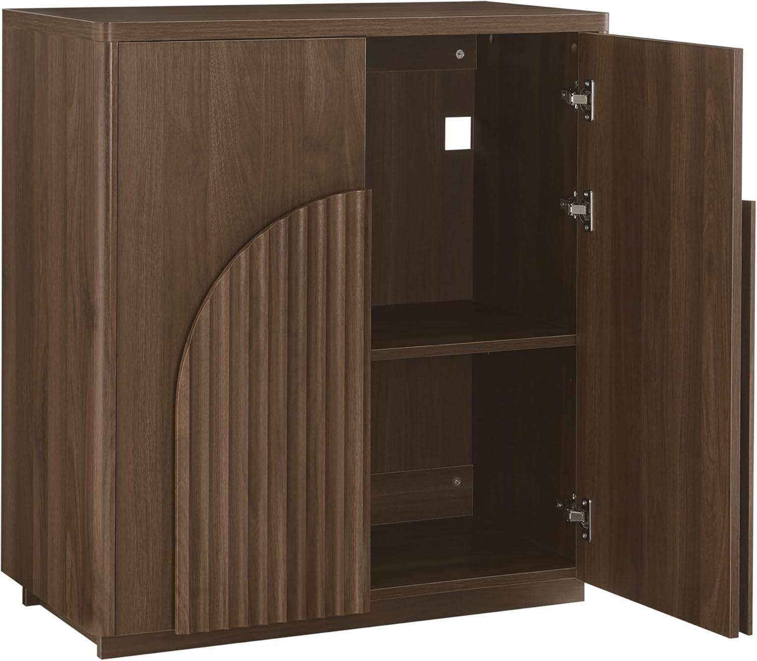 Walnut Sideboard Buffet Cabinet