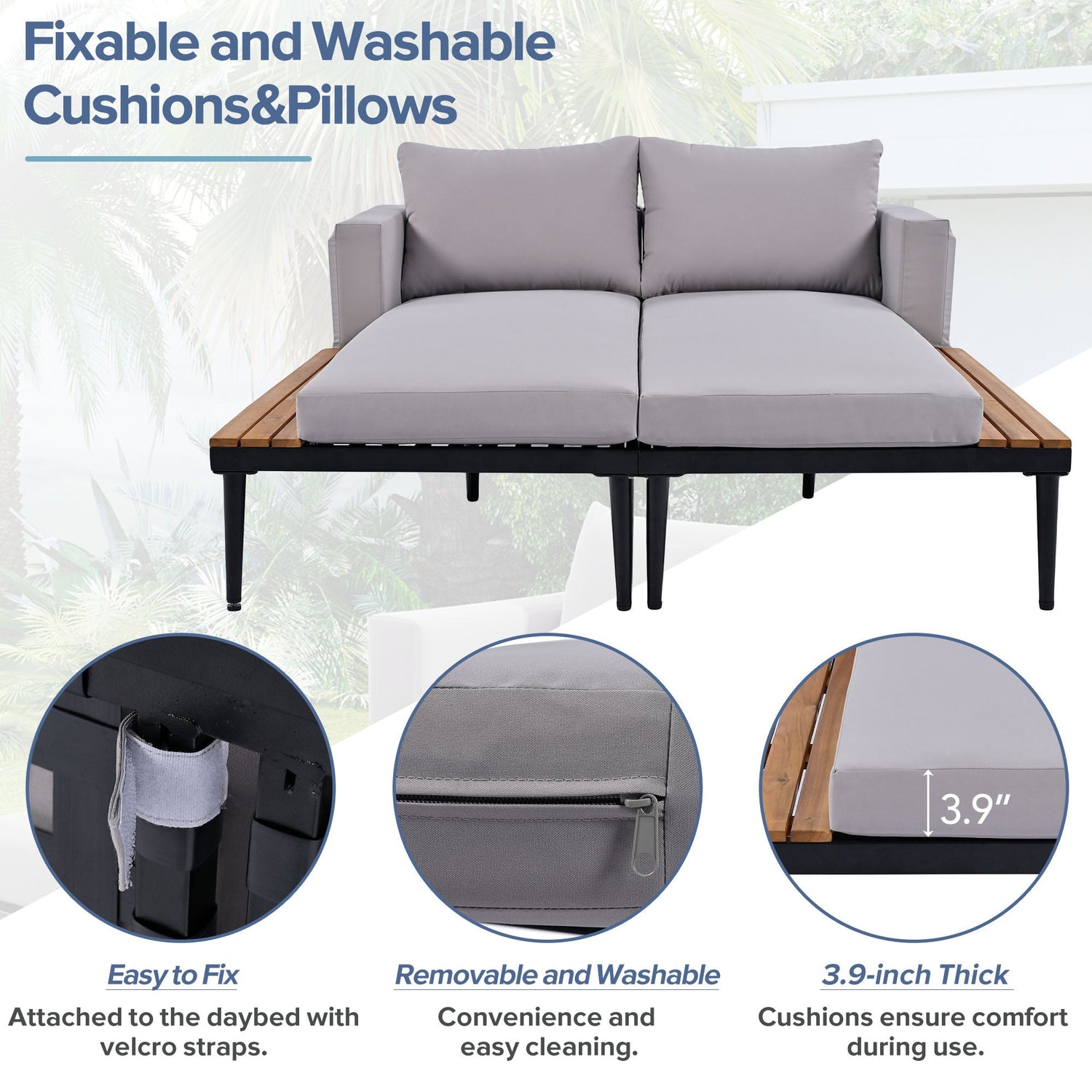 Outdoor Daybed - Double (2-in-1)