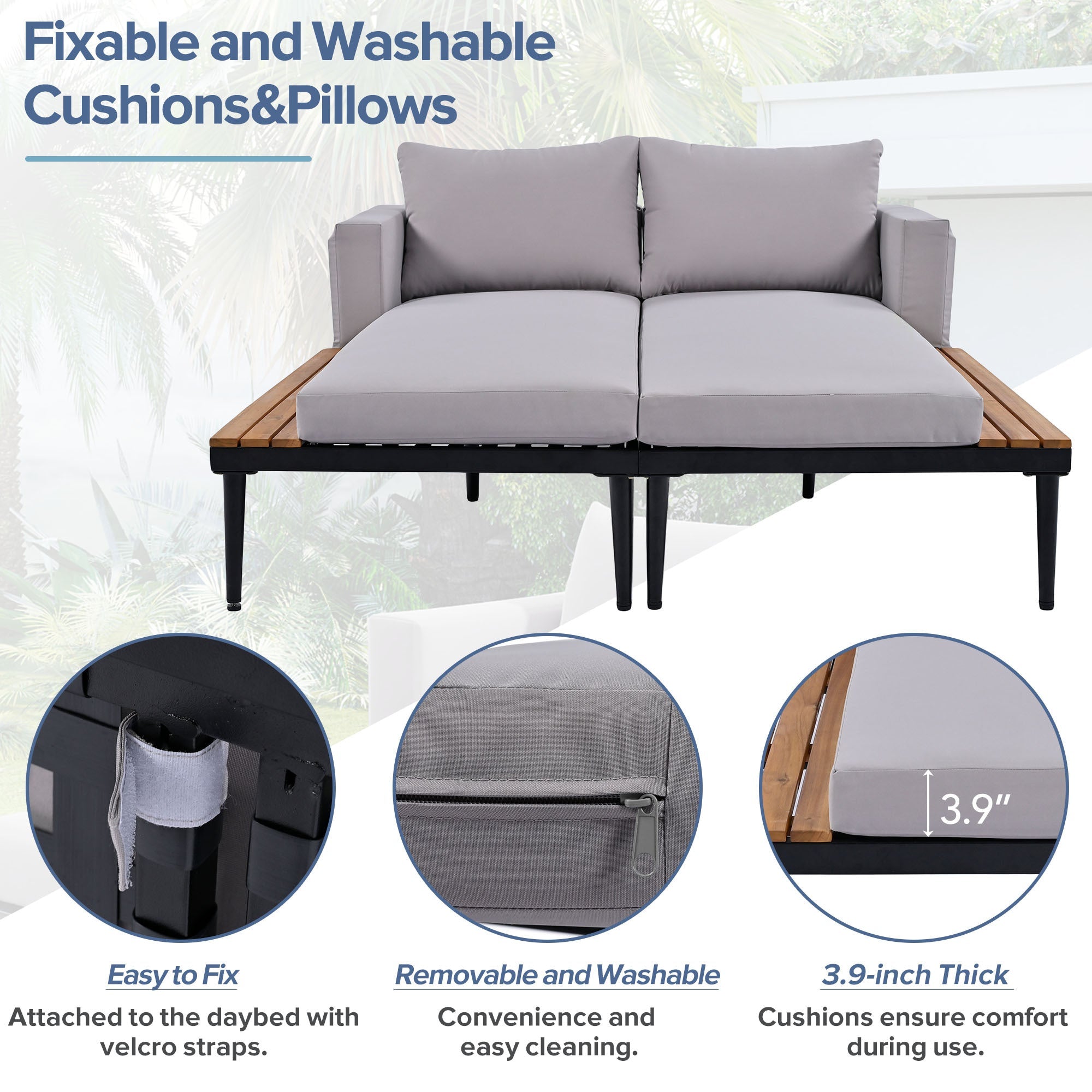 Outdoor Daybed - Double (2-in-1)