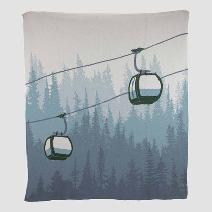 Alpine Lift - Cotton Sustainable Knit Throw Blanket