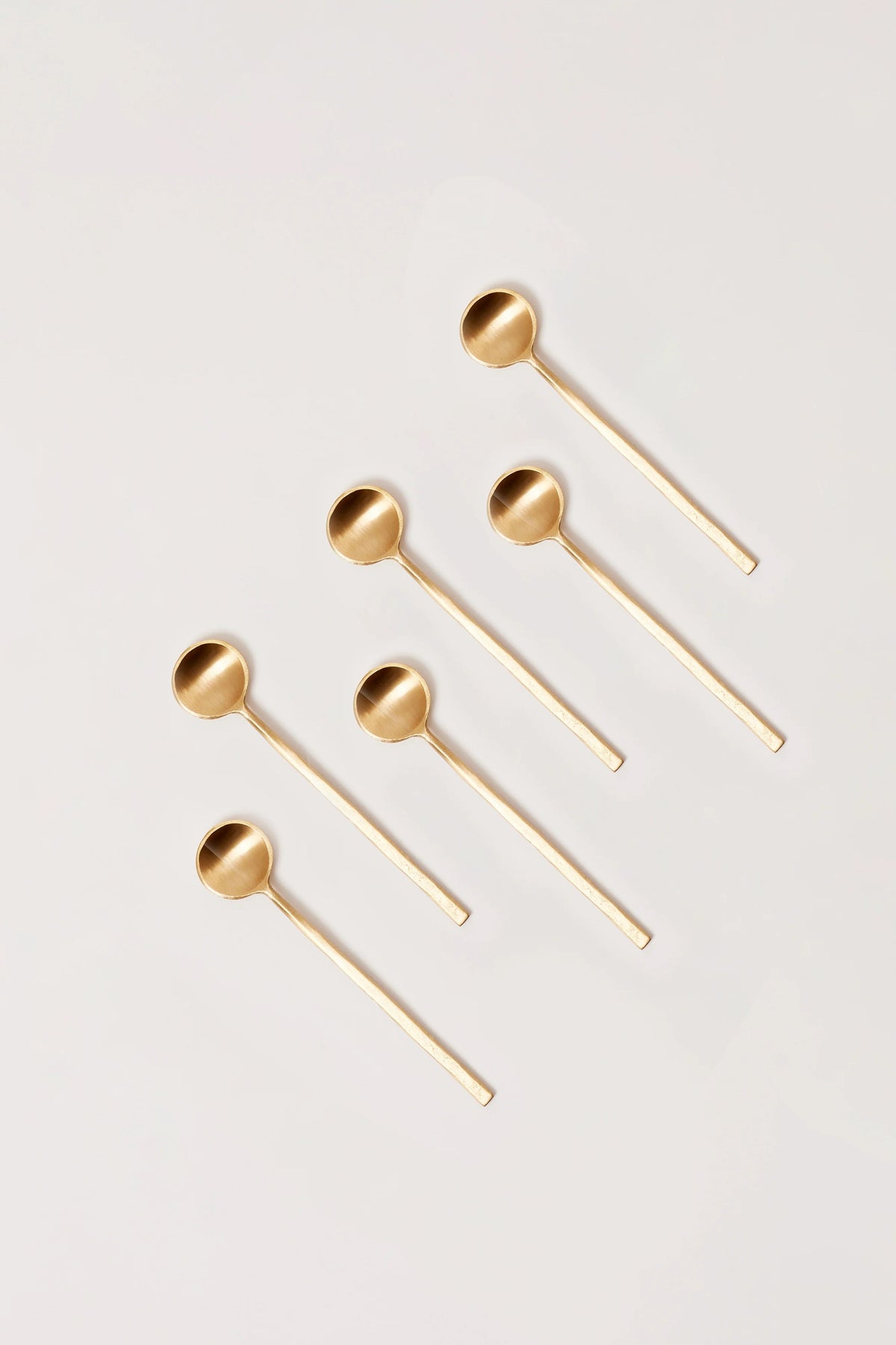 Wabi Brass Dessert Spoons - Set of 4