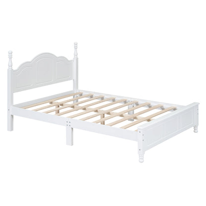 Full Size Farmhouse Bed Frame in White
