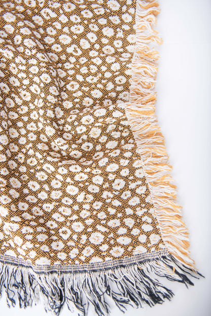 Leopard Print Jacquard Woven Throw