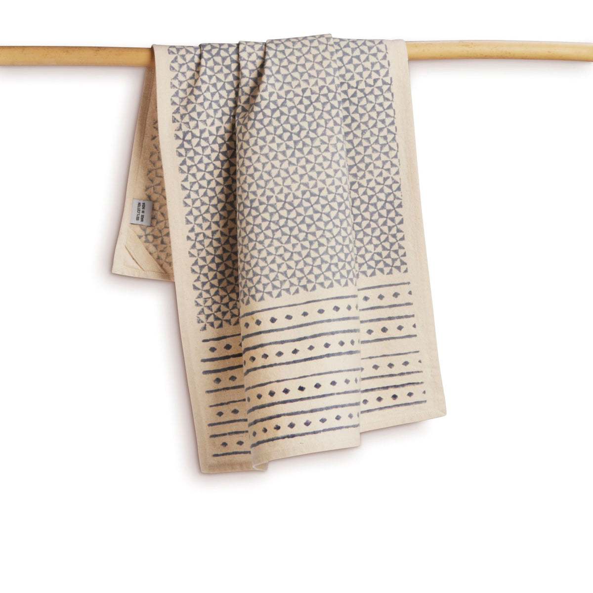 Hand Block Printed Kitchen Towels - Set of 2