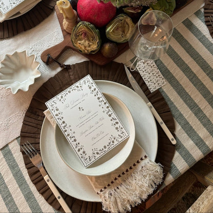 Chocolate Braid Detail Napkin | Set of 2