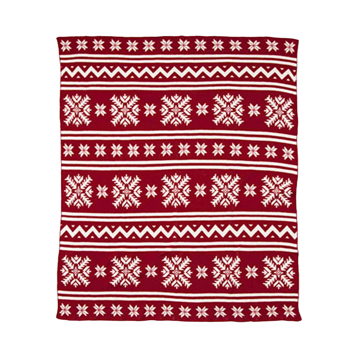 Fair Isle - Cotton Sustainable Knit Throw Blanket